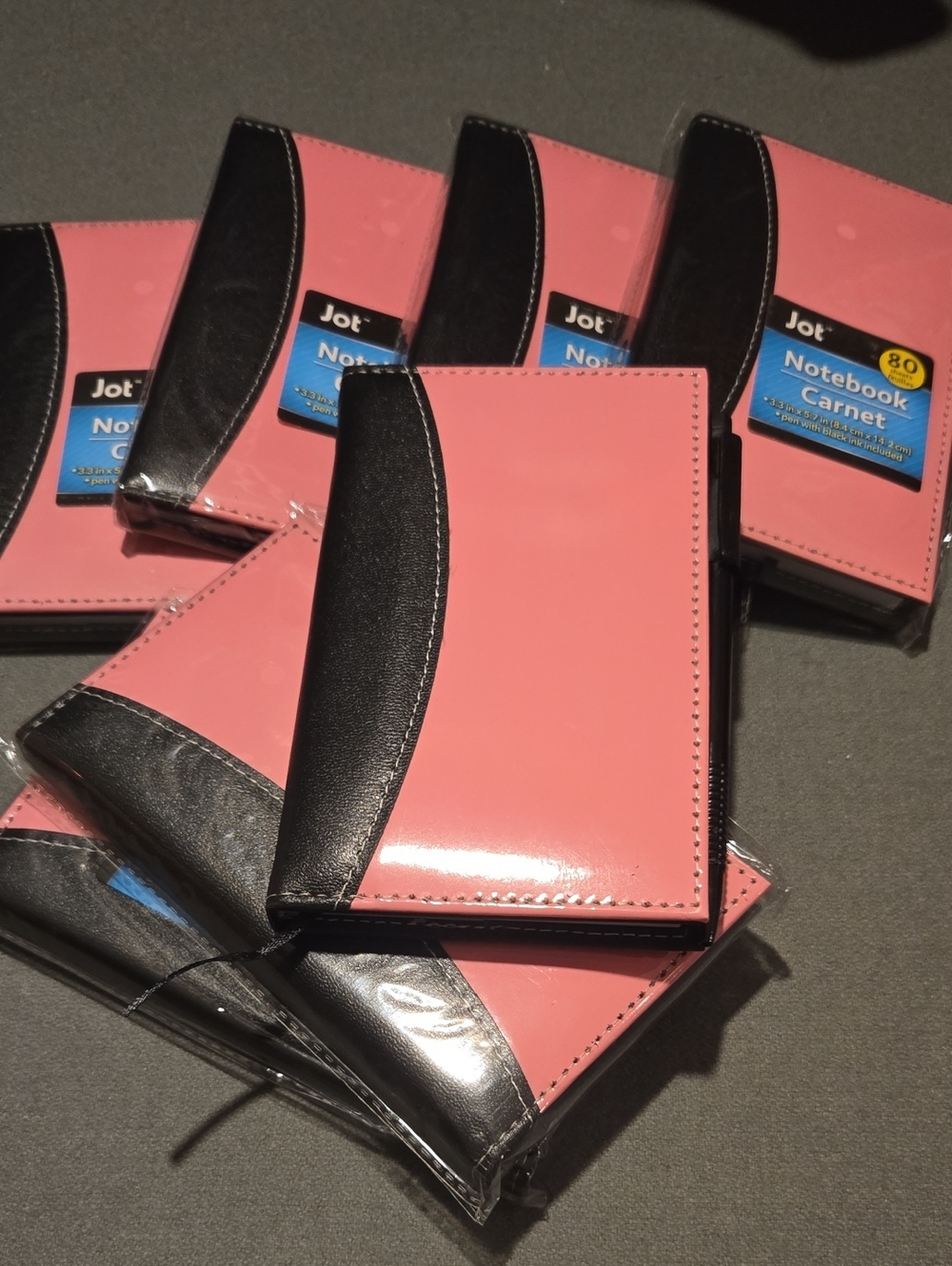 Pink & Black Pocket Notebook - Compact Cover